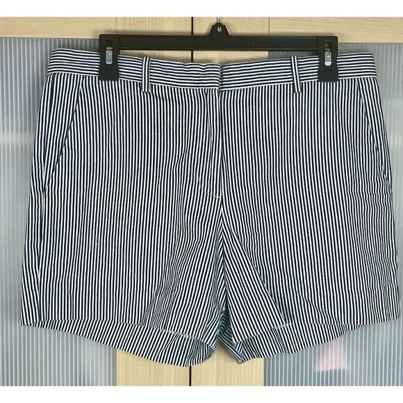 GAP Blue White Striped Shorts Sz 8 4" Inseam Summer Beach Nautical Casual Travel - Picture 1 of 6